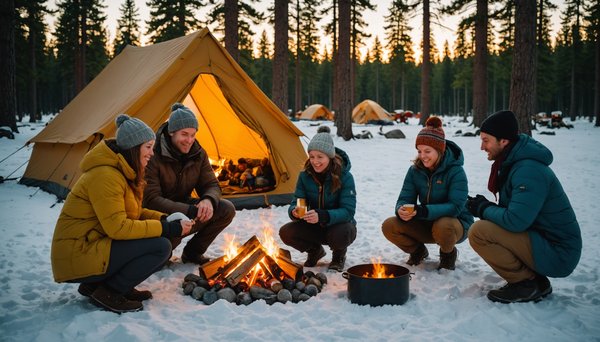 Les avantages d'un camping hivernal en famille