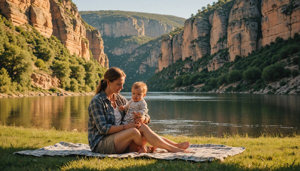 Profiter du camping en Ardèche avec un bébé dans les bras